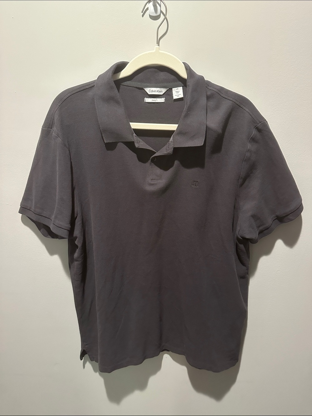 Calvin Klein Men's Charcoal Polo Shirt